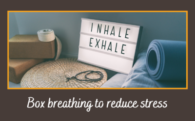 Yoga box breathing to reduce anxiety and stress